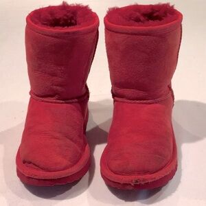 UGG Kids Classic II Boot Red Suede Sz 11